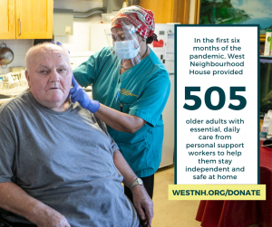 since the pandemic we've provided essential care to 505 seniors