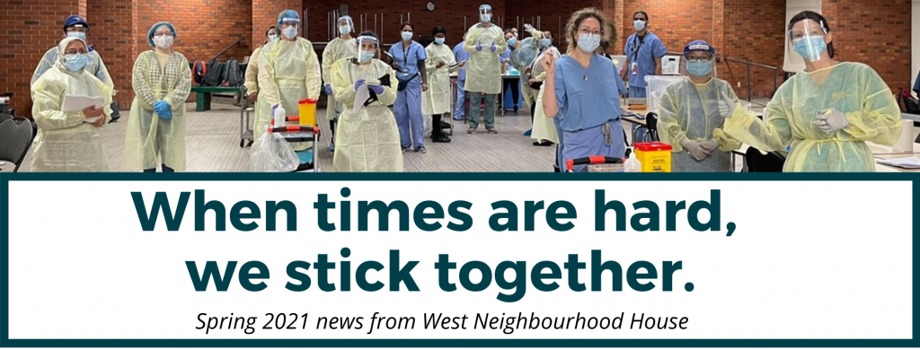 when times are hard, we stick together (vaccination team at west lodge)