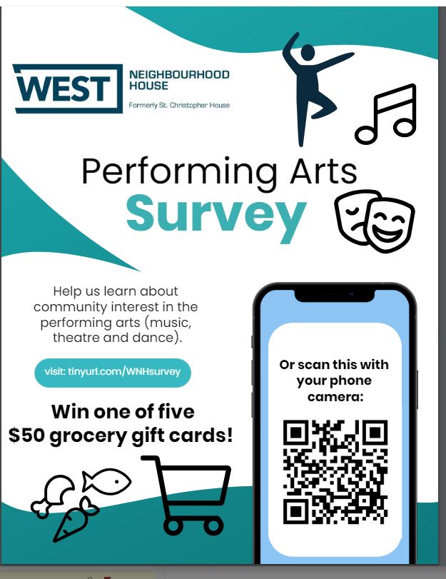 Poster for Performing Arts Survey