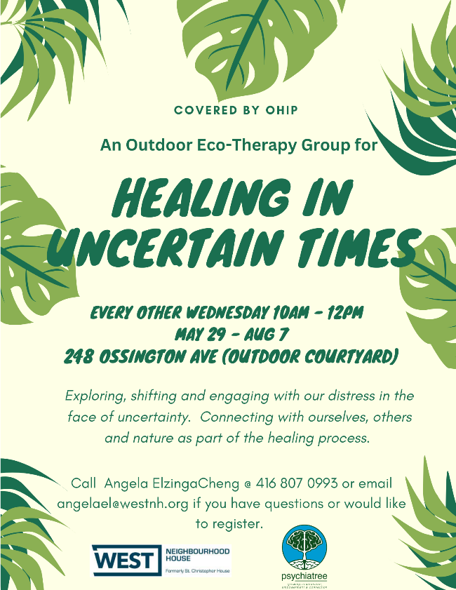 Poster for Ecotherapy event