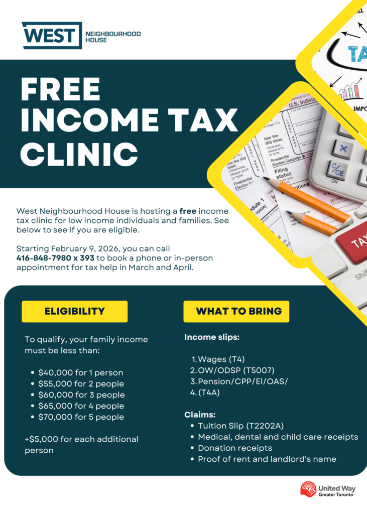 Book your Appointment for the Annual Income Tax Clinic